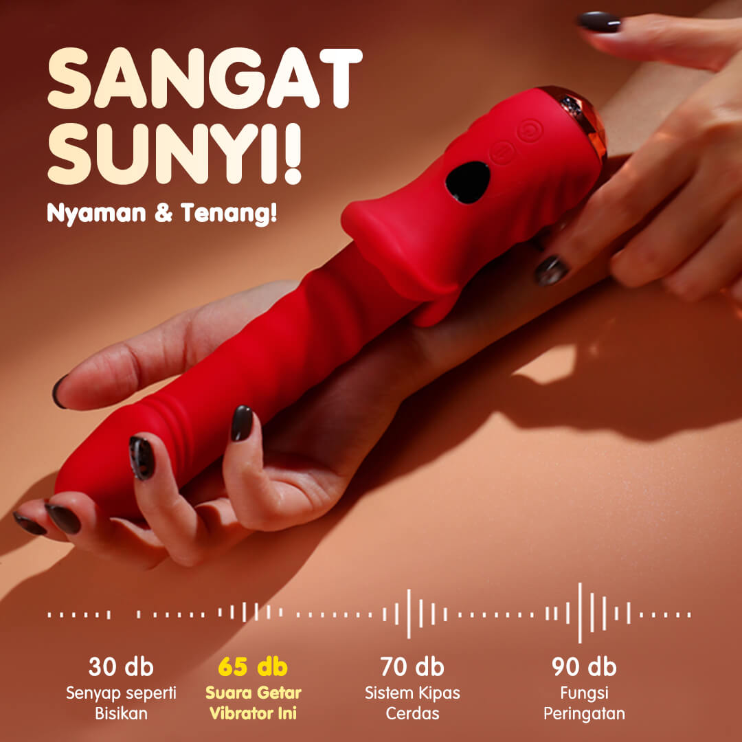 Mizze Vibrator Alat Bantu Toys Wanita Expandable Love USB Charge - Gambar 3