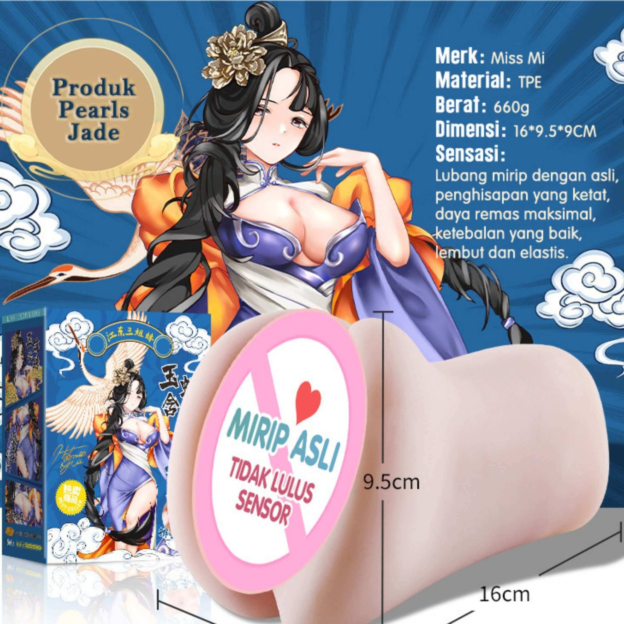 Mizze Tenga Snail Cup 2IN1 ChinaGirl Alat Bantu Pijat Pria Onahole Toy - Gambar 8