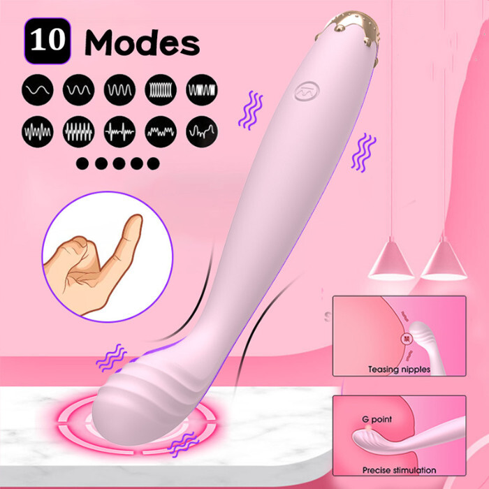 Mizze Crown Vibrator Alat Bantu Toys Wanita DPT USB Charge - Gambar 4