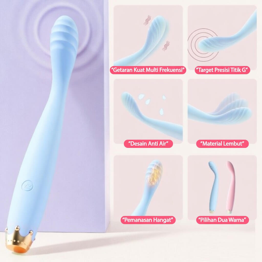 Mizze Crown Vibrator Alat Bantu Toys Wanita DPT USB Charge - Gambar 3