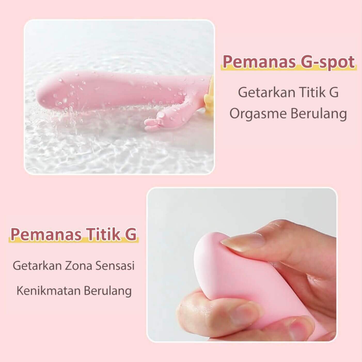 Mizze Rabbit Vibrator Alat Bantu Toys Wanita DPT USB Charge - Gambar 3