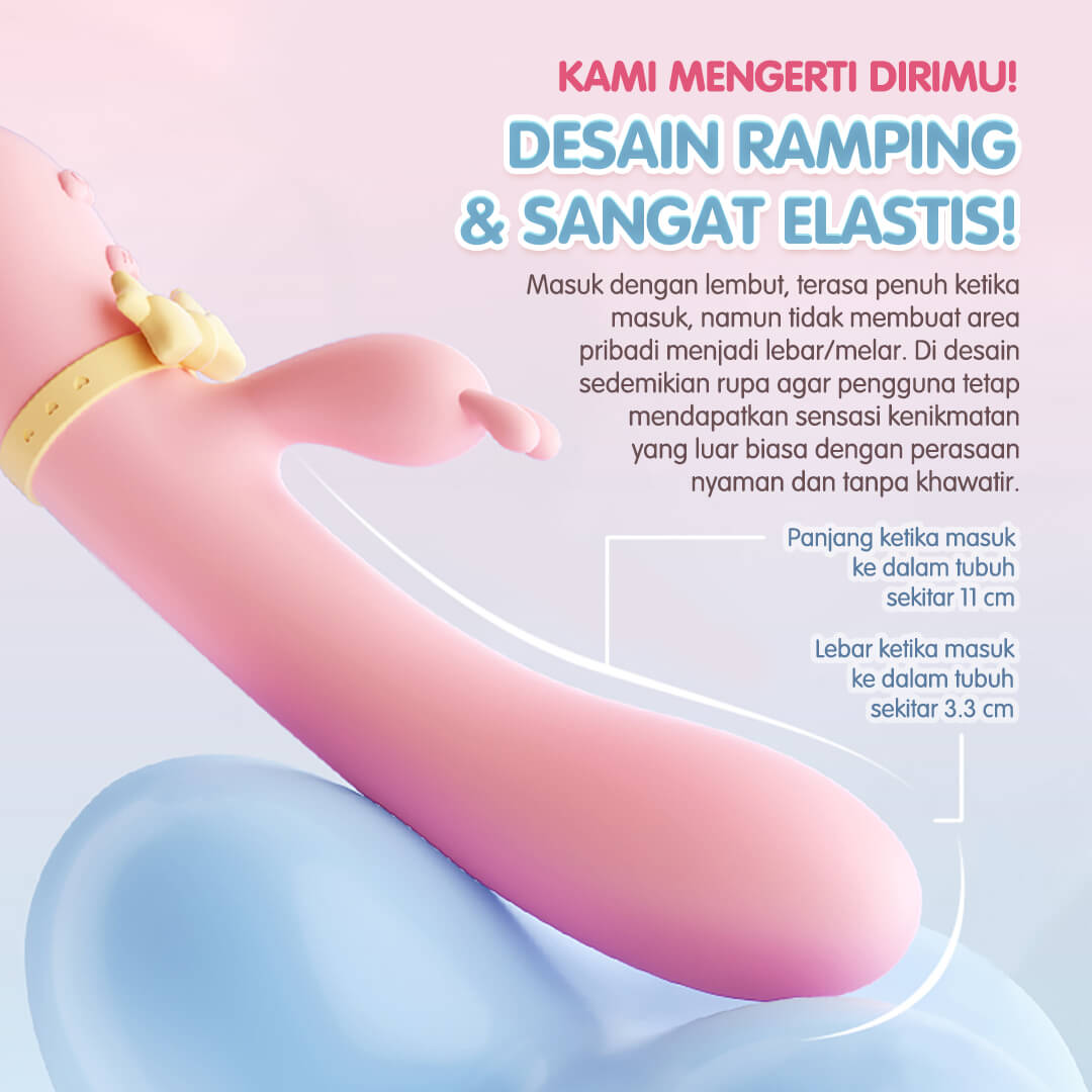 Mizze Rabbit Vibrator Alat Bantu Toys Wanita DPT USB Charge - Gambar 6