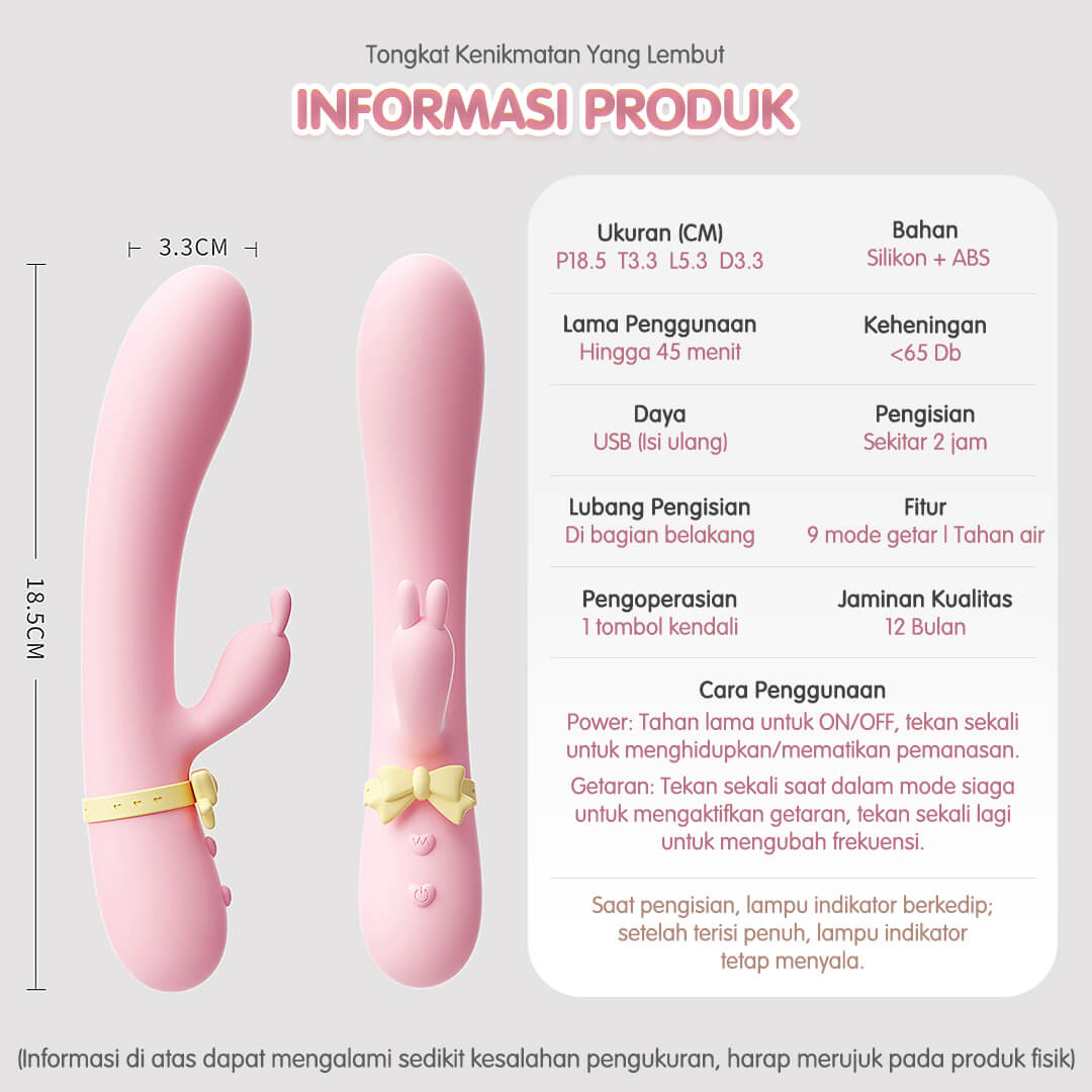 Mizze Rabbit Vibrator Alat Bantu Toys Wanita DPT USB Charge - Gambar 4