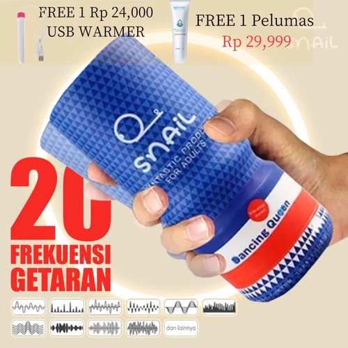 Tenga Snail Cup Getar Electric Alat Bantu Pijat Pria Toys